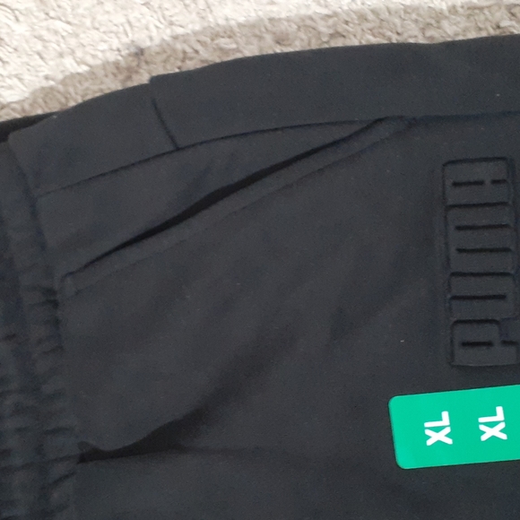 NWT Puma Drawstring Waist Sweatpants - Med., Large, XL - Black - Picture 4 of 5